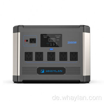 Whaylan 2000W Solar Tragbares Ladestation